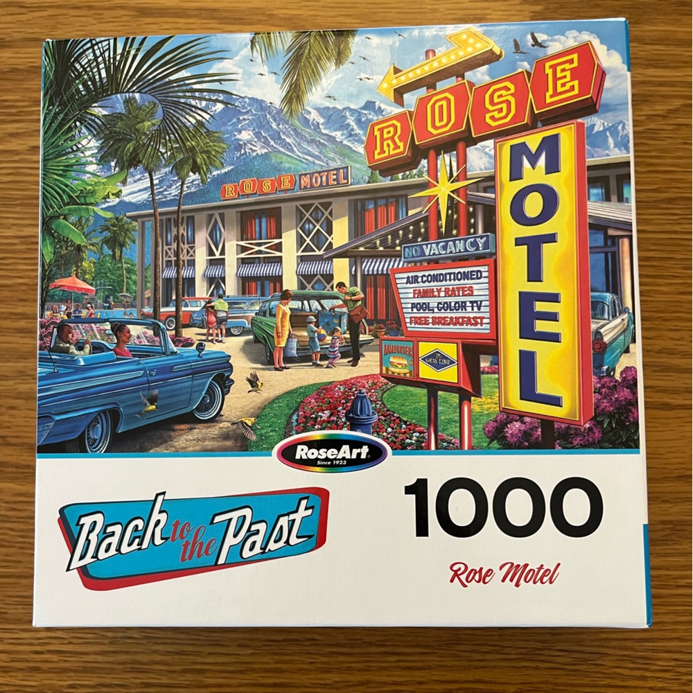 RoseArt Jigsaw Puzzle BACK TO THE PAST - ROSE HOTEL 1000 Pieces Used Complete